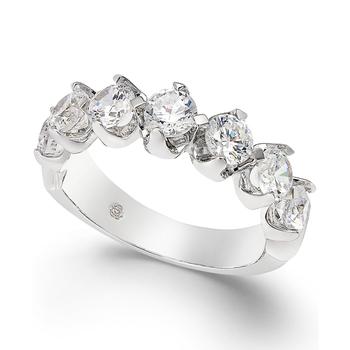 商品Macy's | Certified Diamond Scalloped Ring (1-1/2 ct. t.w.) in 14k White Gold,商家Macy's,价格¥46860图片