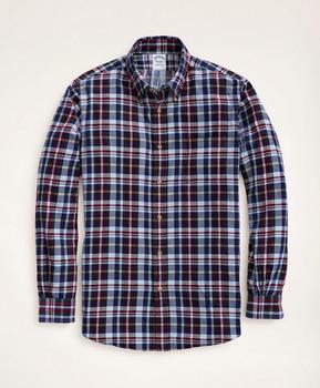 推荐Regent Regular-Fit Plaid Corduroy Shirt商品