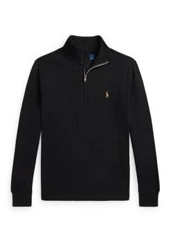 Ralph Lauren | Lauren Childrenswear Boys 8 20 Cotton Interlock Quarter Zip Pullover Sweatshirt,商家Belk,价格¥300