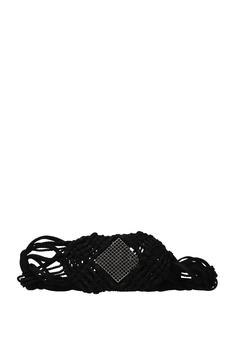 ysl皮带, Yves Saint Laurent | High-waist belts Fabric Black Black商品图片 3.6折