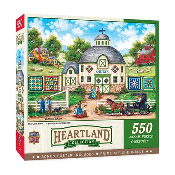 商品MasterPieces Puzzles | 550 Piece Jigsaw Puzzle For Adults, Family, Or Kids - The Quilt Barn - 18"x24",商家Macy's,价格¥144图片