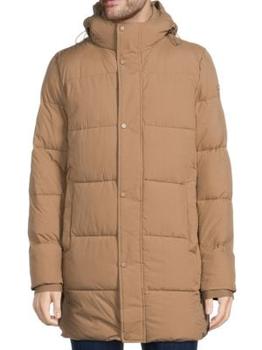 Calvin Klein | Quilted Hooded Longline Puffer Jacket商品图片,3.9折