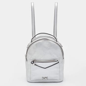 Michael Kors | Michael Kors Silver Leather Jessa Convertible Backpack商品图片,8.7折, 满$800减$100, 满减