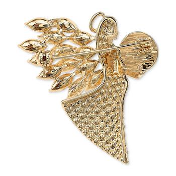 商品Holiday Lane | Gold-Tone Crystal & Imitation Pearl Angel Pin, Created for Macy's,商家Macy's,价格¥189图片