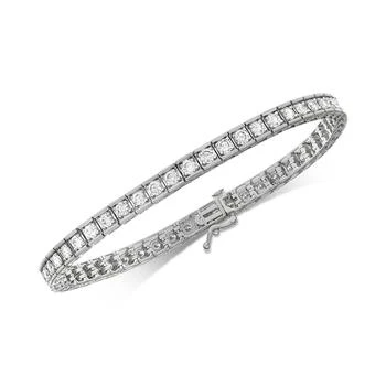 Macy's | Diamond Tennis Bracelet (4 ct. t.w.) in 10k White Gold,商家Macy's,价格¥52044