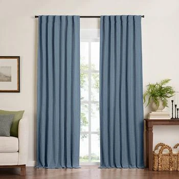 Elrene Home Fashions | Harrow Solid Texture Blackout Window Curtain Panel, 52" x 84",商家Bloomingdale's,价格¥269