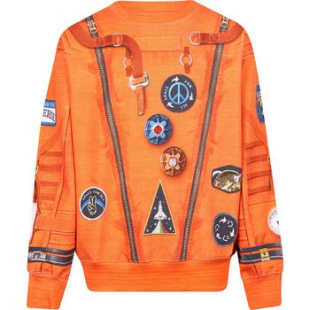 推荐I astro print organic sweatshirt in orange商品