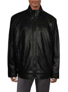 Mens Faux Leather Heavy Leather Coat