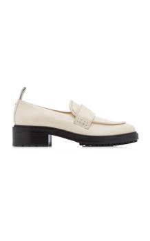 推荐Aeyde - Women's Ruth Leather Loafers - White - IT 39.5 - Moda Operandi商品