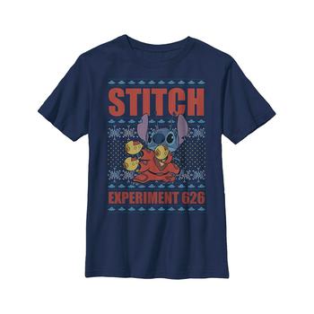 Disney | Boy's Lilo & Stitch Experiment 626 Ugly Sweater  Child T-Shirt商品图片,独家减免邮费