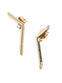 商品Zia 12K Gold-Plated Crystal Earrings图片