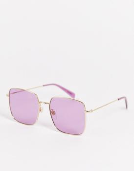 推荐Levi's square sunglasses in purple商品