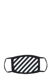 Off-White | Off-White Diag Striped Face Mask,商家Cettire,价格¥387