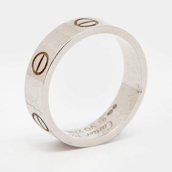卡地亚戒指价格, [二手商品] Cartier | Cartier Love 18k White Gold Band Ring Size 57商品图片 7.8折, 满1件减$100, 满减