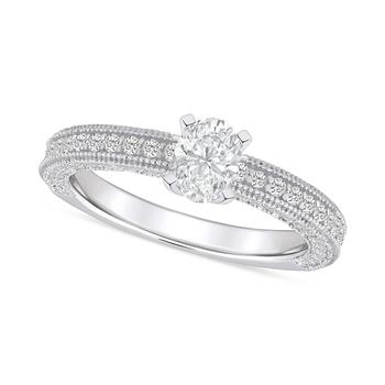 商品Diamond Oval Engagement Ring (1-1/5 ct. t.w.) in 14k Gold图片