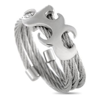 推荐Charriol Tattoo Stainless Steel Spiral Cable Band Ring商品