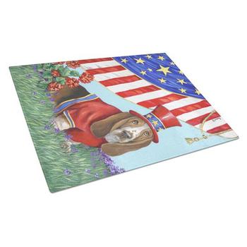 商品Caroline's Treasures | PPP3014LCB Basset Hound USA Glass Cutting Board L,商家Verishop,价格¥248图片