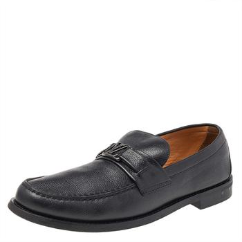 lv男鞋, [二手商品] Louis Vuitton | Louis Vuitton Black Leather Major Slip On Loafers 43商品图片 7.9折, 满1件减$100, 满减