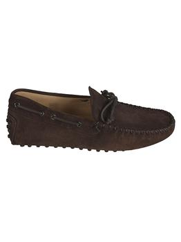 推荐Tod's Men's  Brown Suede Loafers商品