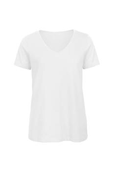 PRIVATE WHITE V.C., B&C | B&C Womens/Ladies Favourite Organic Cotton V-Neck T-Shirt (White)商品图片 9.4折起