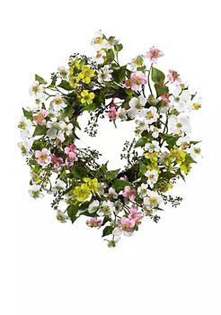 NEARLY NATURAL, NEARLY NATURAL | 20-in. Dogwood Wreath商品图片 