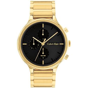 Calvin Klein | Women's Multifunction Gold-Tone Stainless Steel Bracelet Watch 38mm商品图片,