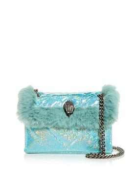 Kurt Geiger | KURT GEIGER LONDON Faux Fur Mini Kensington Shoulder Bag商品图片,独家减免邮费