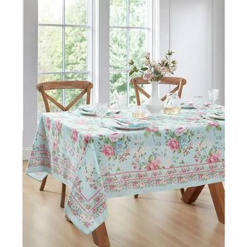 Vintage-Like Floral Garden Tablecloth, 60" x 120" Rectangle