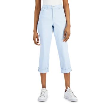 Curvy Cuffed Capri Jeans, Created for Macy's product img