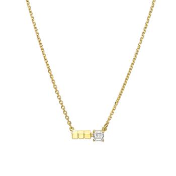 商品AME | Âme Totem 18K Yellow Gold, Lab-Grown Diamond 0.28ct. tw. Mini Bar Necklace,商家Premium Outlets,价格¥6282图片