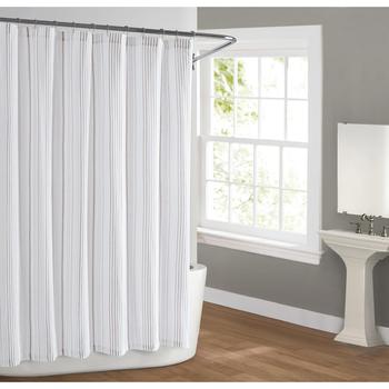 商品Cottage Classics | Warm Hearth Stripe Shower Curtain,商家Lord & Taylor,价格¥215图片