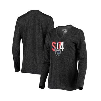 Adidas | Women's Charcoal San Jose Earthquakes Ultimate Long Sleeve T-shirt 7.3折