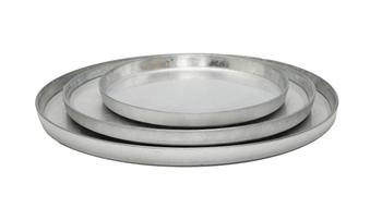 商品Classic Touch Decor | Set of 4 Silver Glitter Dinners Plate with Raised Rim,商家Premium Outlets,价格¥851图片