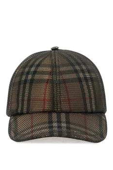 推荐TARTAN BASEBALL CAP WITH MESH PANEL商品