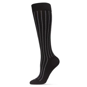 Memoi | Men's Highway Stripe Cotton Compression Socks 