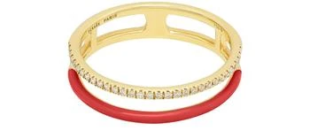 Persée | Enamel 双环密镶美钻红色戒指,商家24S,价格¥11103