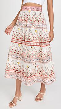 Alice + Olivia | Melony 抽褶半身裙商品图片,7折