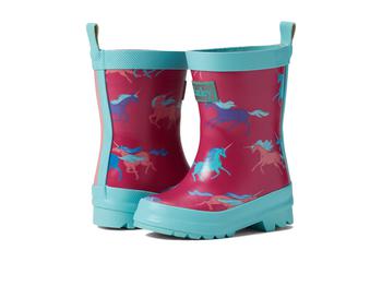 商品Hatley | Frolicking Unicorns Shiny Rain Boots (Toddler/Little Kid),商家Zappos,价格¥286图片