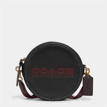 推荐Coach Women's Colorblock Leather Kia Circle Bag - Black Multi商品