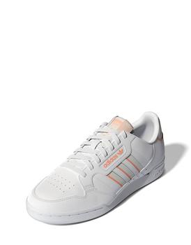 美国阿迪达斯, Adidas | adidas Originals continental 80s trainer in white and orange商品图片 