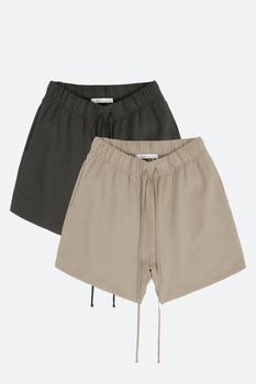 mnml短裤, MNML | Every Day Sweatshorts 2 Pack - Vintage Black/Earth商品图片 