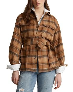 Ralph Lauren | Plaid Belted Shirt Jacket 5.2折