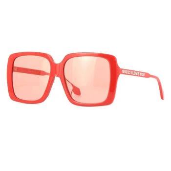 Gucci | Red Square Ladies Sunglasses GG0567SAN 005 58 4.6折, 满$200减$10, 独家减�免邮费, 满减