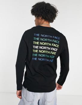 The North Face | The North Face Graphic long sleeve t-shirt in black商品图片,