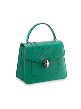 加拿大bvlgari包, BVLGARI | Large Serpenti Leather Top Handle Bag商品图片 