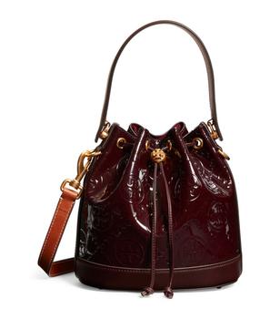 汤丽柏琦水桶包, Tory Burch | Leather T Monogram Bucket Bag商品图片 