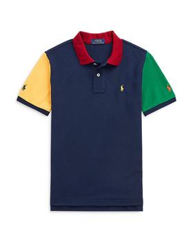 商品Boys' Colorblocked Cotton Mesh Polo Shirt - Little Kid, Big Kid,商家Bloomingdale's,价格¥363图片