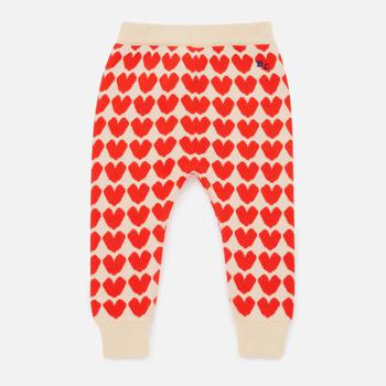 BOBO CHOSES | BoBo Choses Baby’s Knitted Heart Jacquard Cotton Trousers商品图片,6.1折
