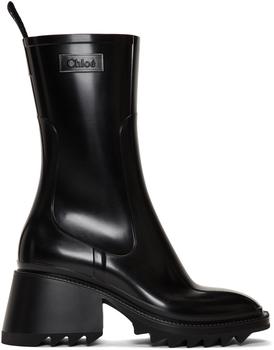 商品Black PVC Betty Rain Boots,商家SSENSE,价格¥3696图片