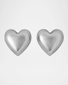 Roxanne Assoulin | The Puffy Heart Silver Stud Earrings,商家Neiman Marcus,价格¥633